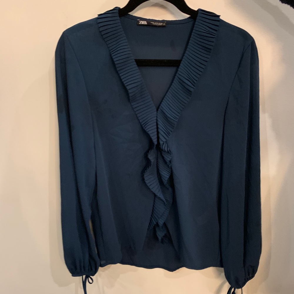 ZARA BLUE BLOUSE